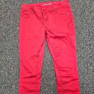 Red Strechy Denim Skinny Jeans- Sz 12